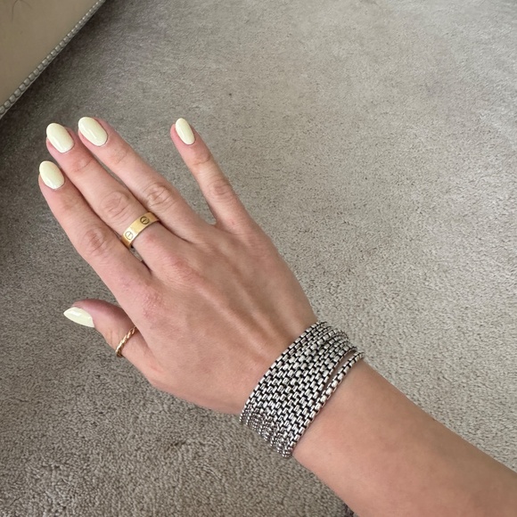 David Yurman Box Chain Eight Row Bracelet 7.5 inch - Picture 4 of 9